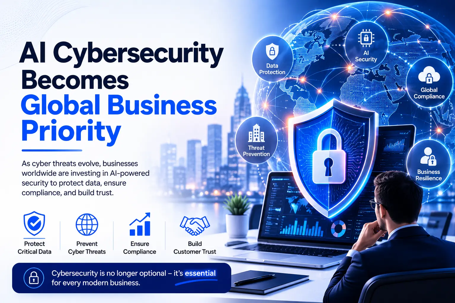 AI-powered cybersecurity protecting global companies from digital threats